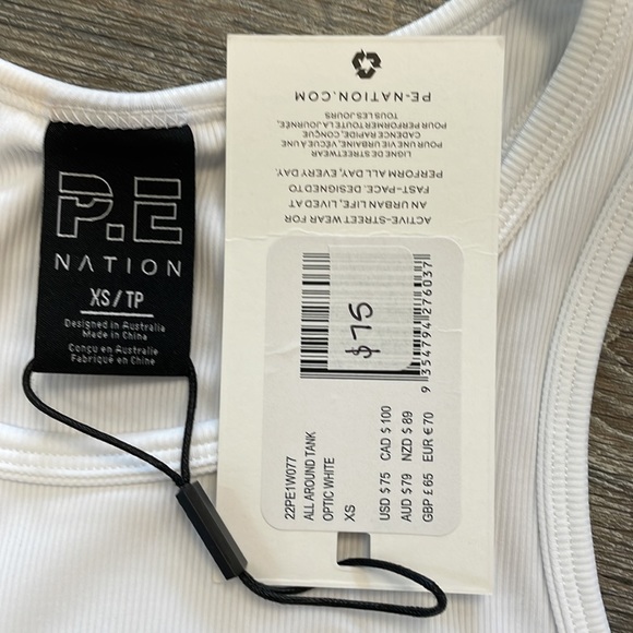 P.E Nation Sports Bra/Tank Cropped NWT - Picture 2 of 3